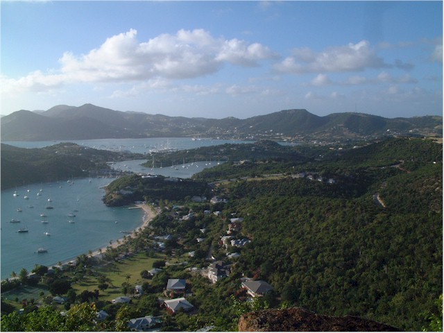 English Harbour, viewed from Shirley Heights.