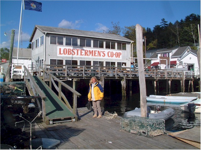 We tied up at the Lobstermen's Co-op dock...

