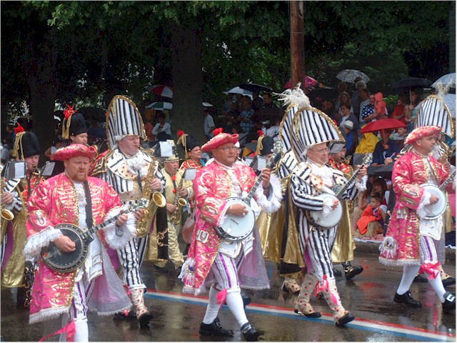 The Bristol, Rhode Island 4th July parade is famous in the US...
