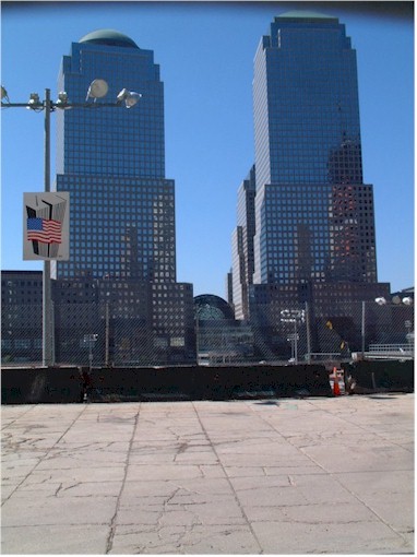"Ground Zero" of the World Trade Centre.