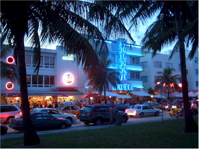 The wonderful Art Deco buildings of Miami...
