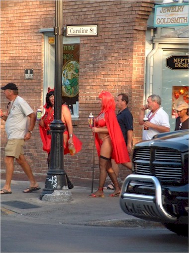 Fantasy Fest in Key West - lots of body art...
