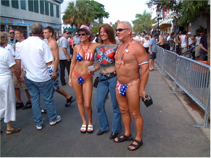 Fantasy Fest in Key West - lots of body art...