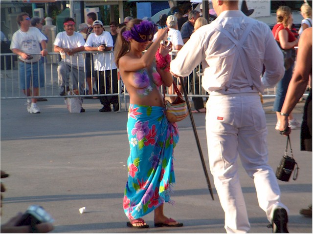 Fantasy Fest in Key West - lots of body art...
