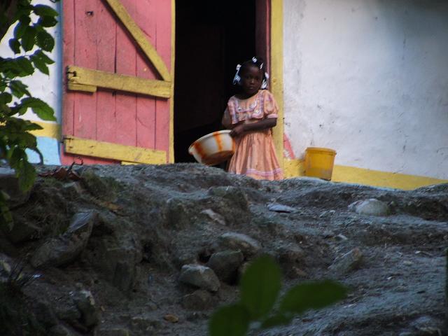 A little Haitian girl.