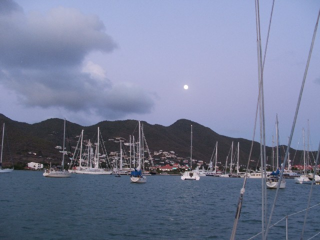 In Simpson Bay Lagoon, St Maarten.
