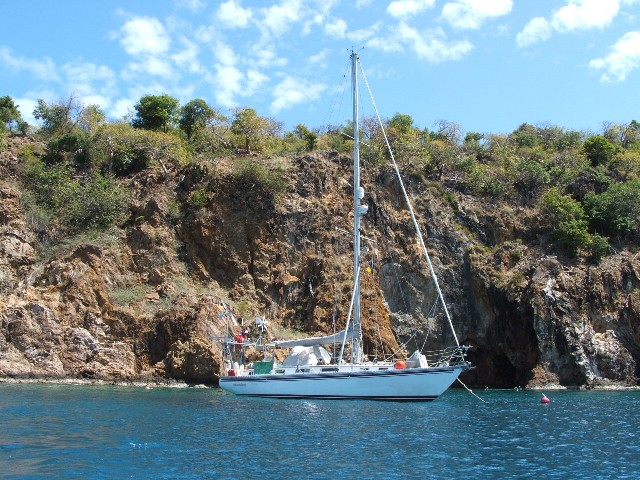 Treasure Caves on Norman Island - one of the "Pirate" islands in the BVI's.
