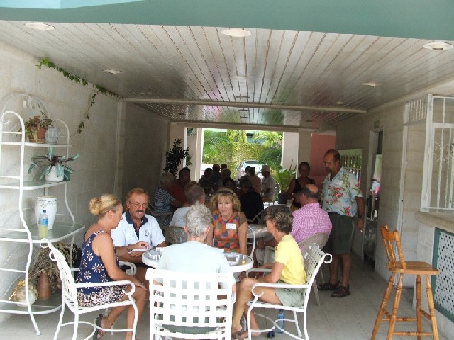 We learned to play Mexican Train Dominoes at the Crews' Inn - Sundays were fun!
