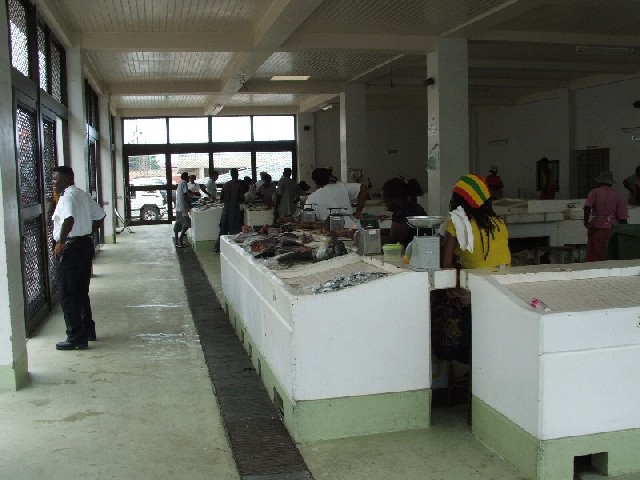 The fishmarket in St George still operating.
