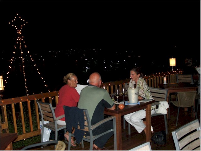 Dinner with Tanya and Brent from Wild Wind.
