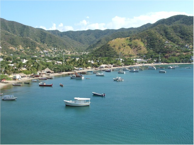 Taganga - a lovely harbour along our way.
