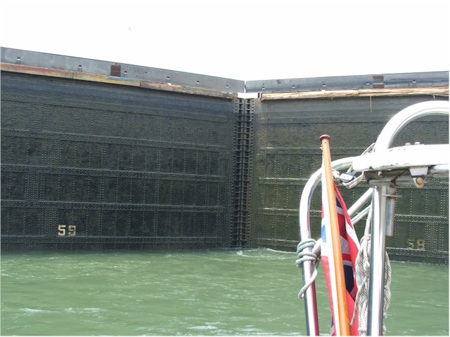 In the locks ...
