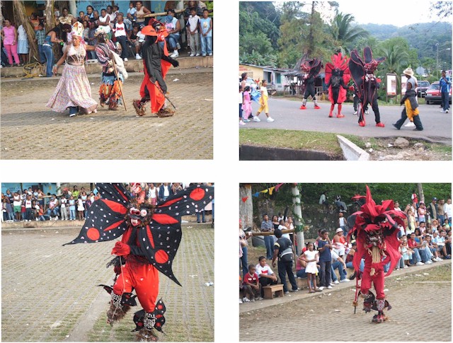 Whipping out the devils! Carnival time in Panama.
