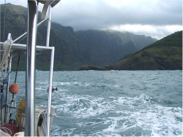 The REALLY narrow entrance to Daniel's Bay - as seen from the entrance.
