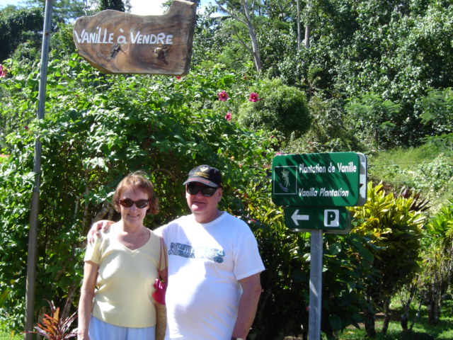Huahine, 'the savage island' - touring a vanilla plantation.
