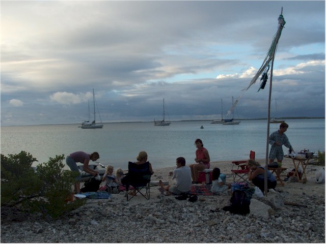 BBQ on the beach to celebrate mid-summer's day.
