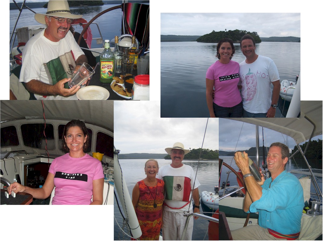 Mexican Night on board Savoir Vivre with Jamie & Lucy and Rob & Gemma (Orinoco Flow!
