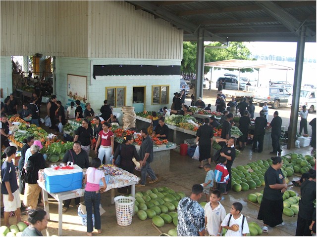 The local market place...
