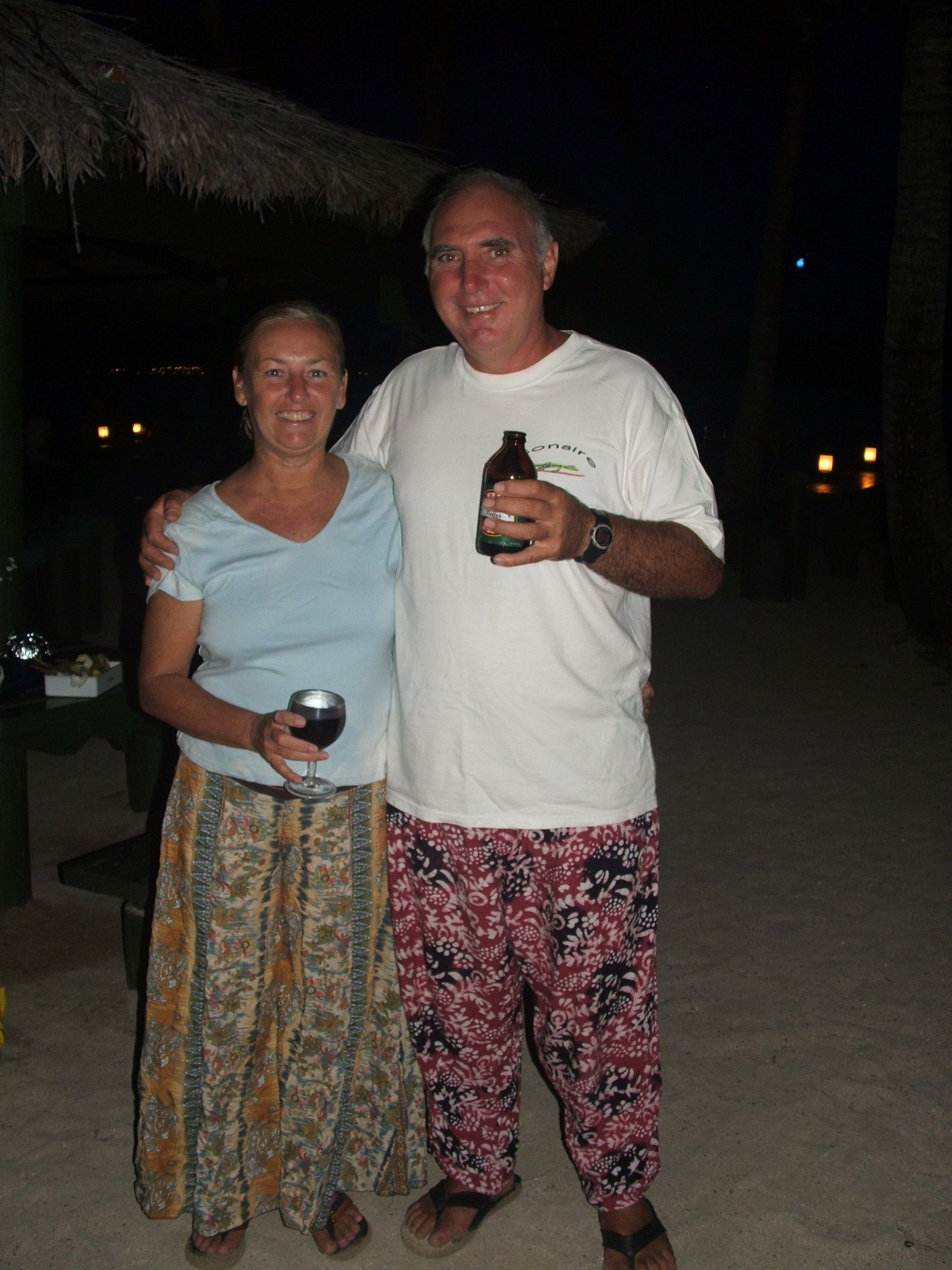 Celebrating our return to Musket Cove - by yacht this time!
