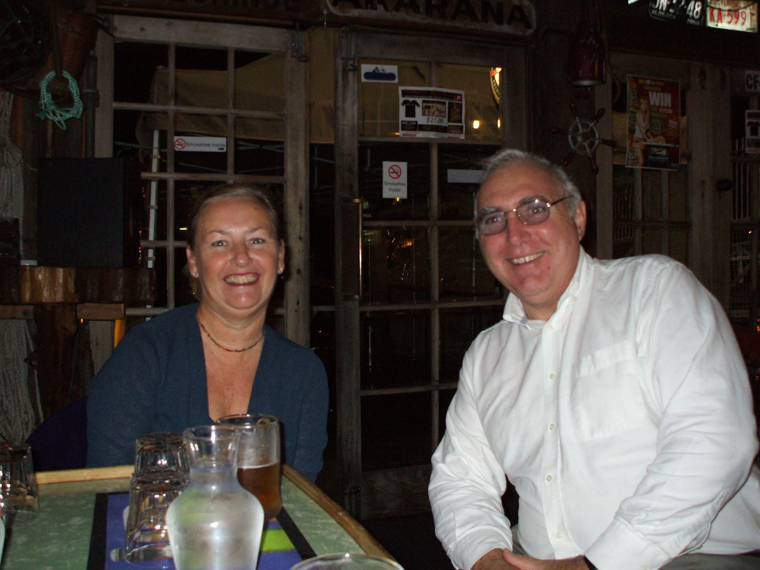 Jamie & Lucy Savoir Vivre help us celebrate Christine's birthday in 2007
