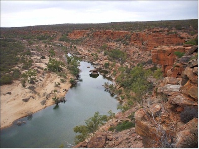 More fantastic gorges at Kalbarri, where the Murchison River reaches the coast.
