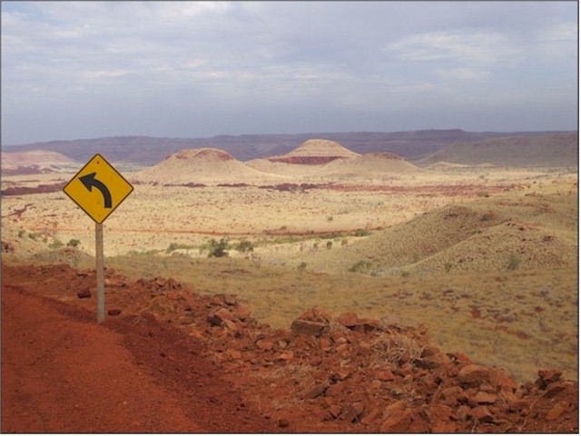 View of the Pilbara geology from the Millstream Chichester National Park.
