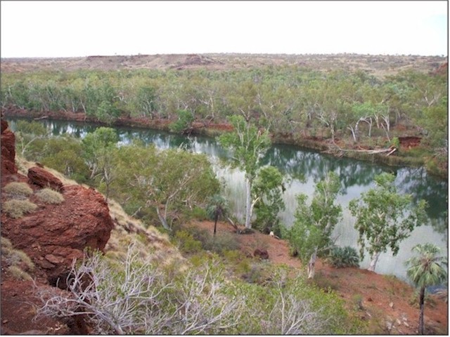 The Crossing Pool on the Fortescue River.
