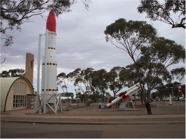 The Australian and British rocket (and atomic) testing site at Woomera.
