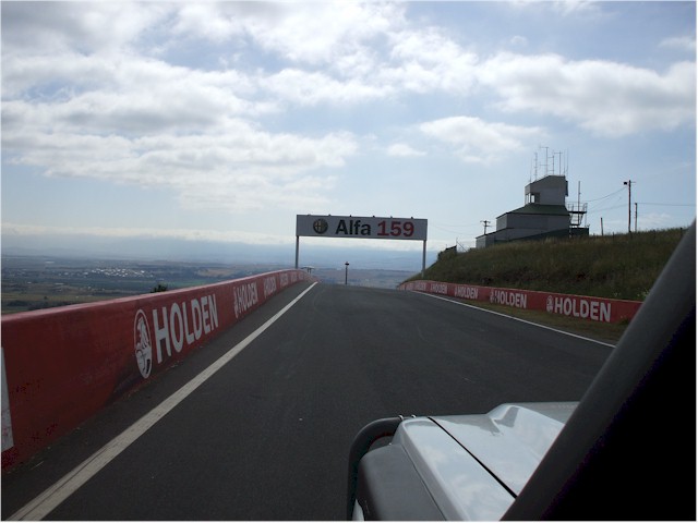 'Betty' tries for the lap record at Mt Panorama, home of the Bathurst 1000 race circuit!
