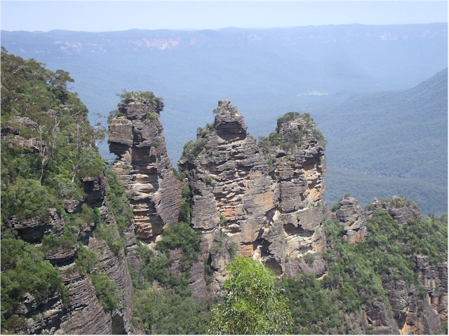 
The Three Sisters in the Blue Mountains, just west of Sydney.