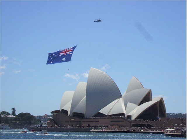 
Australia Day (26th January) on Sydney Harbour.
