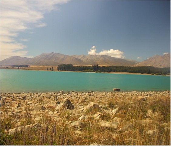 Lake Tekapo - a very photographed lake.
