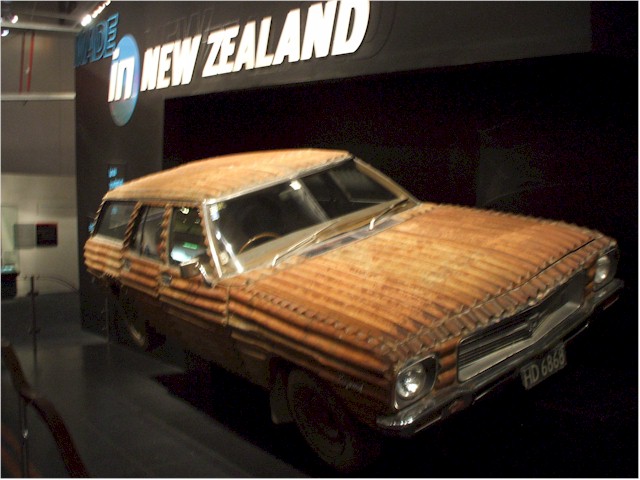 This 'Holden' station wagon made out of corrugated iron tickled our fancy...
