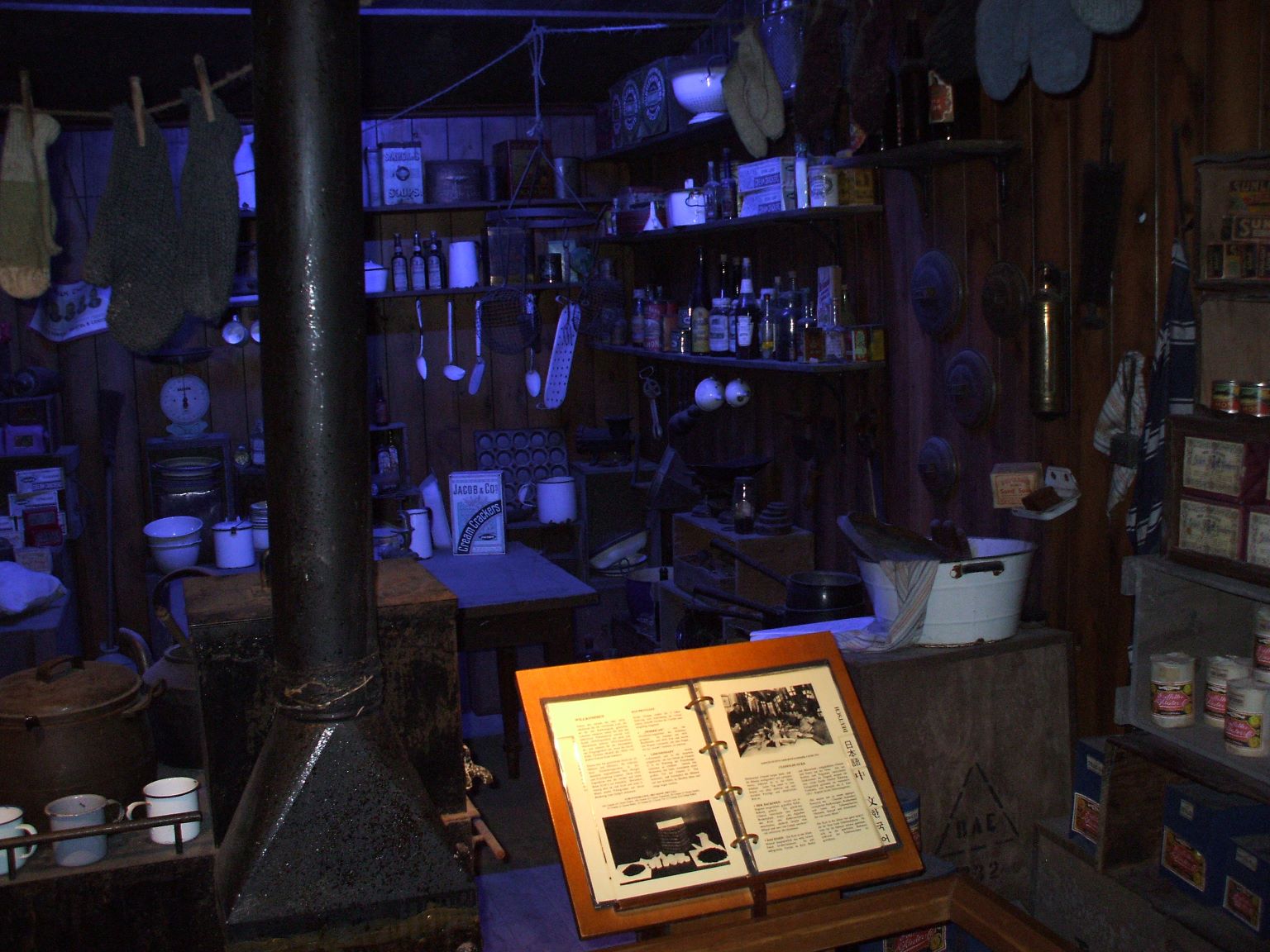 There is also a replica of Scott's Antartic Base Camp - very authentic...