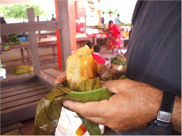 ... and the local speciality, Lap lap - but not one of Keith's favourite flavours.
