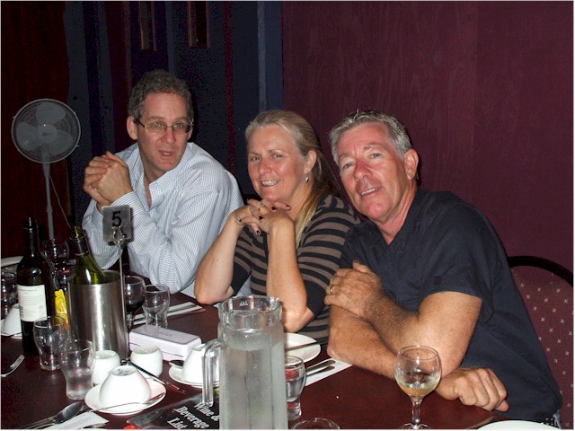 
Rob (Orinoco Flow and Sue & Mick (Celia Mary) join us at the dinner/theatre 'Stiff!'
