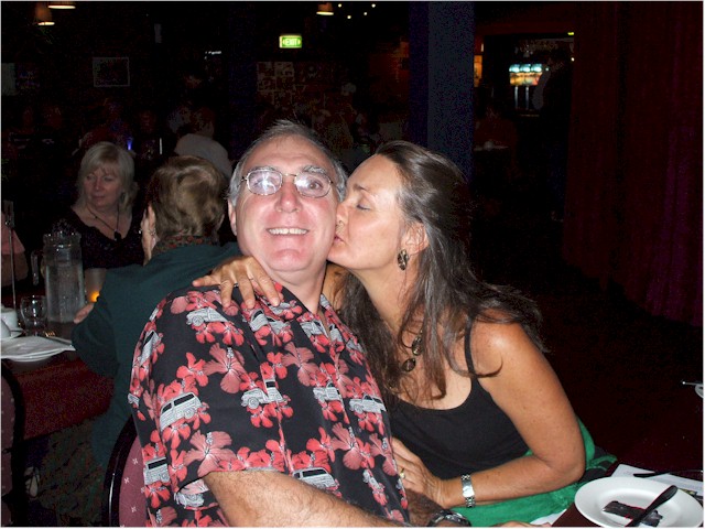 Keith gets a kiss from Gemma...