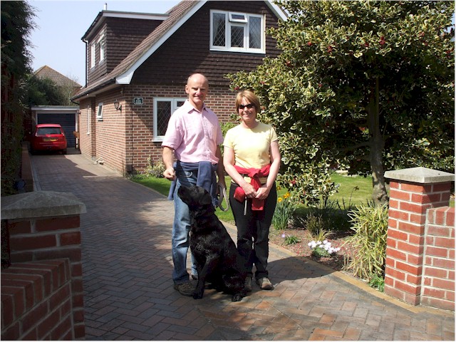 
Our very good friends Doug & Shirley (with Murphy) outside their home.
