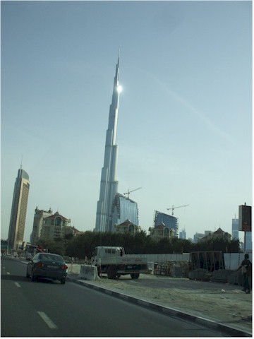 
Approaching the world's tallest tower (at present, anyway)...
