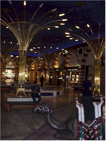 
This 'souk' look-alike is in the new Dubai Shopping Mall...

