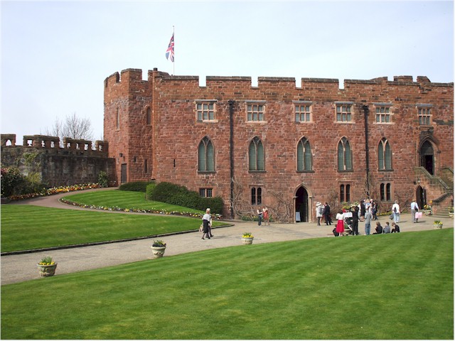 
And Shrewsbury Castle basking in spring sunshine.
