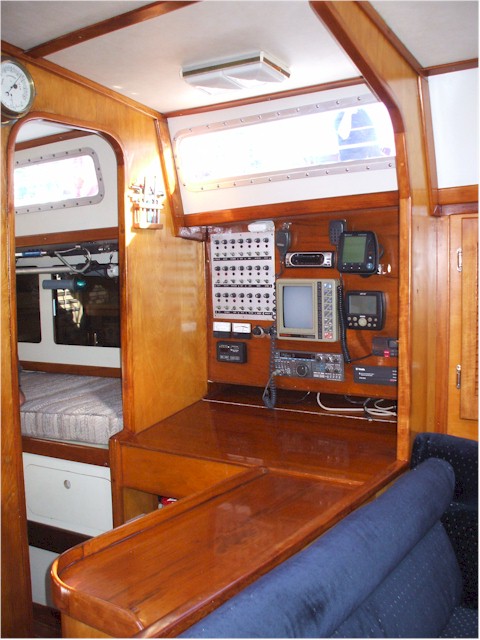 Even the Navigation station and pilot berth were tidy!
