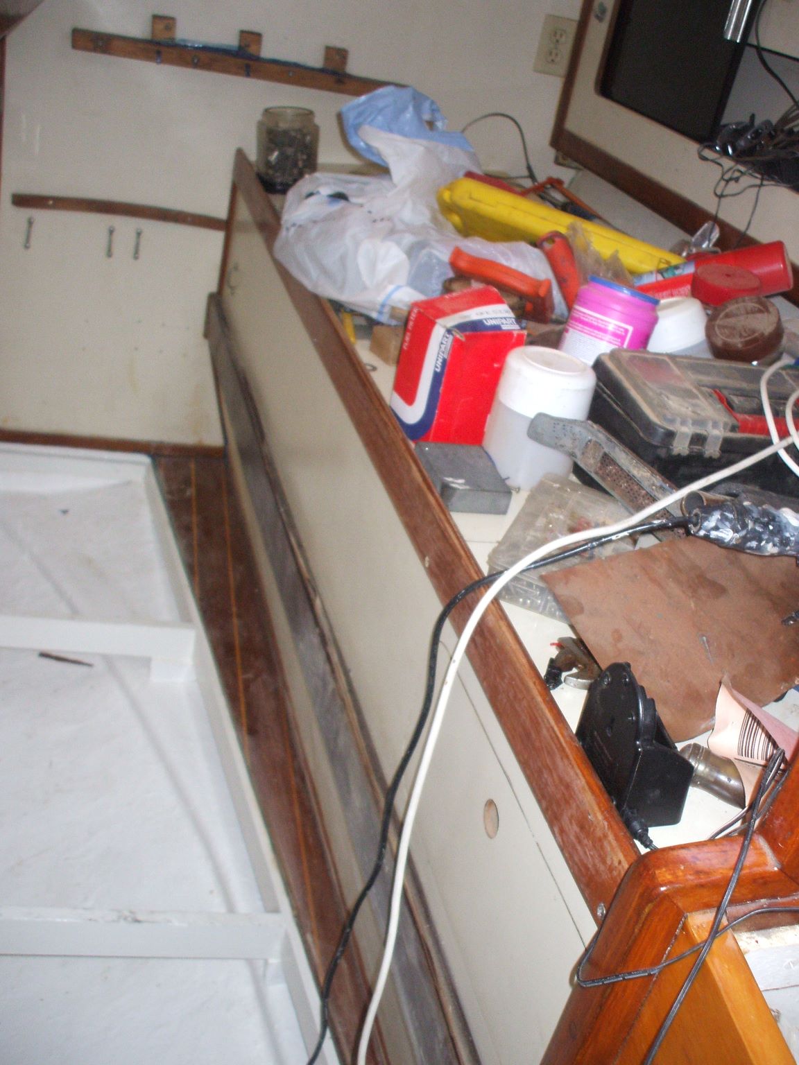 
We didn't even have floor boards in some areas which made getting around dangerous!
