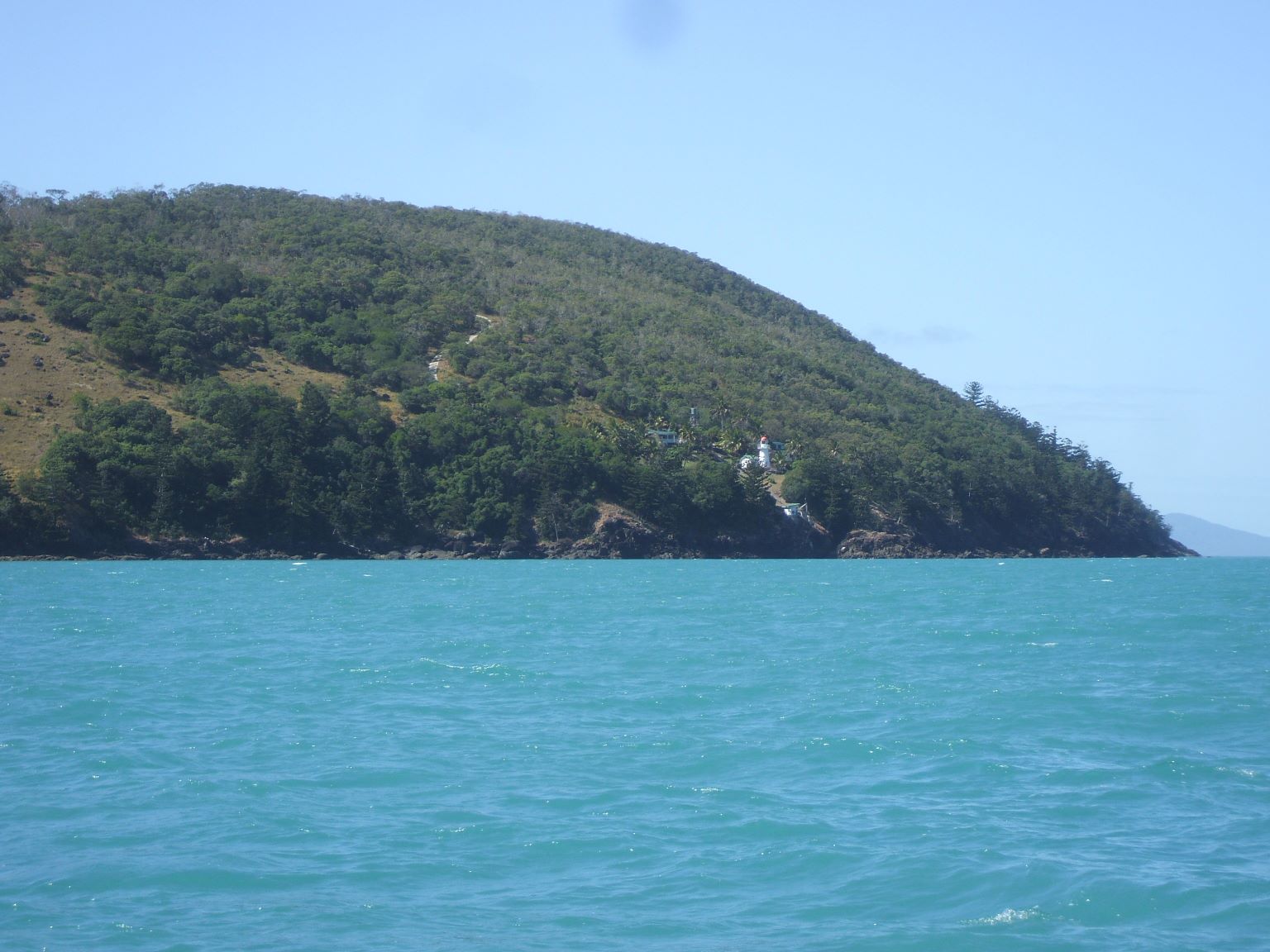 The lighthouse on Dent Island.
