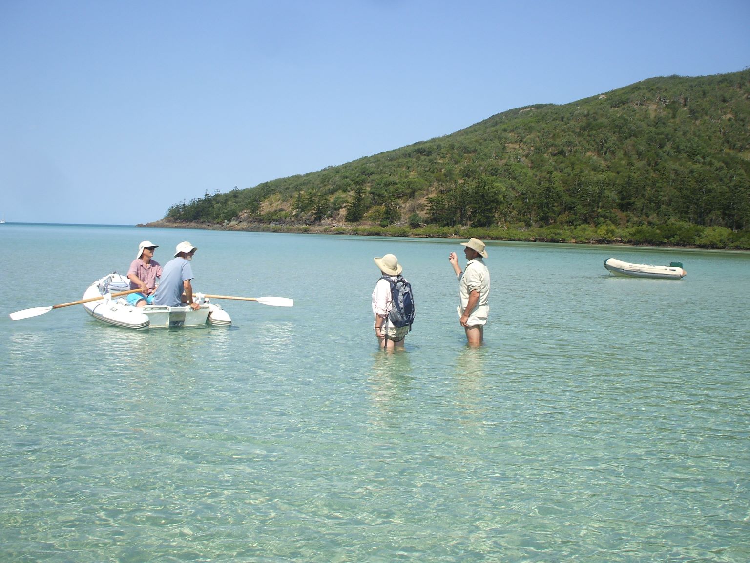 Getting ashore was a long walk!
