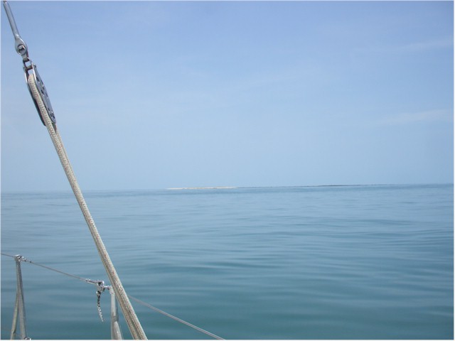 
Haul Around Island at the mouth of the Liverpool River - not a very tall island, but a surprisingly good anchorage!

