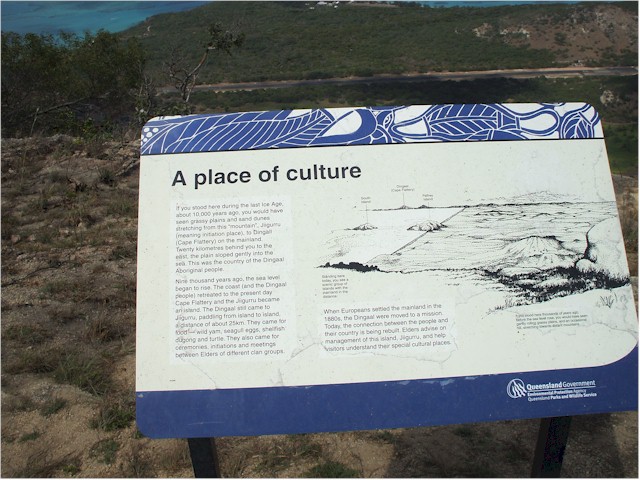 
Keith climbed up to Captain Cook's lookout where he tried to find a route through the reefs.