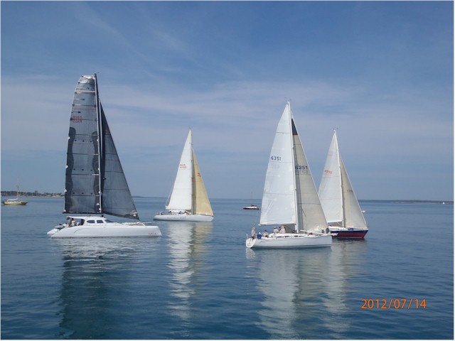 We are invited aboard the starting boat for the Darwin to Dili Yacht Race - courtesy of Keith's work.
