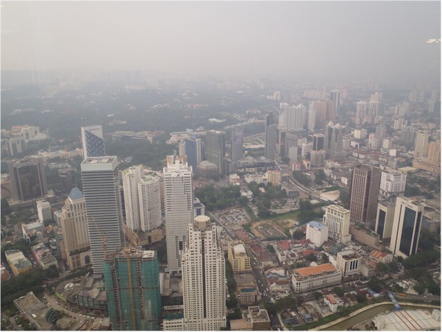 Keith went up the Petronas Towers in Kuala Lumpur - I stayed firmly on the ground!
