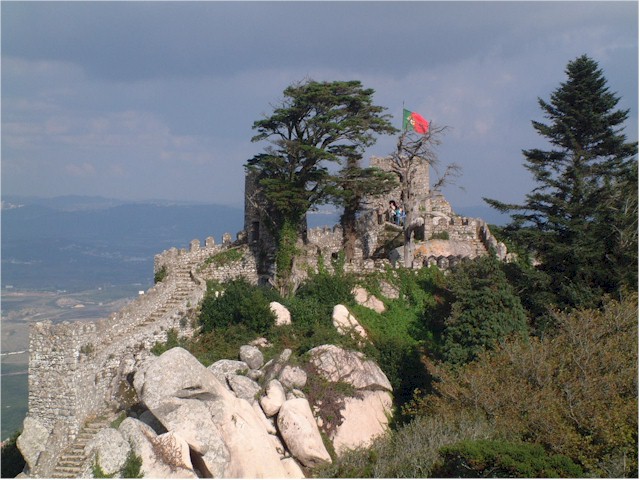 
The Moorish castle at Sintra...
